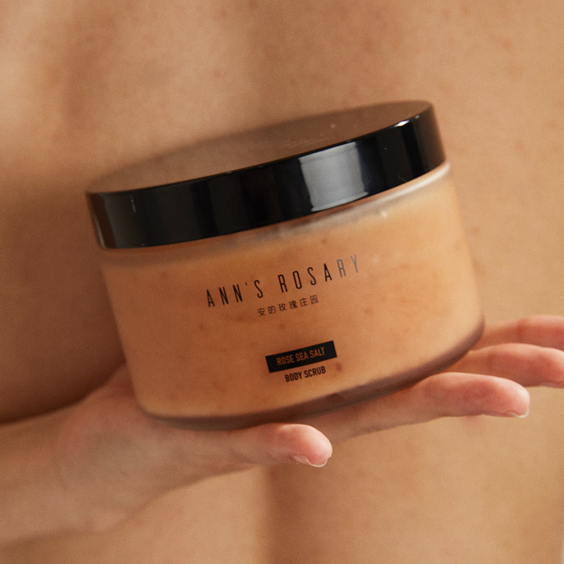 Natural Rose Sea Salt Body Scrub - Image 4